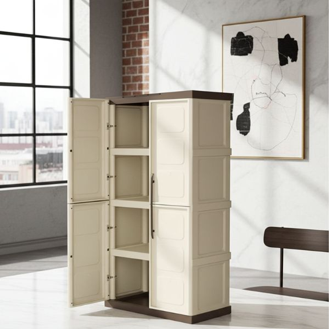 Armario TOOD Resina 70x39x165 cm 3 Estantes 2