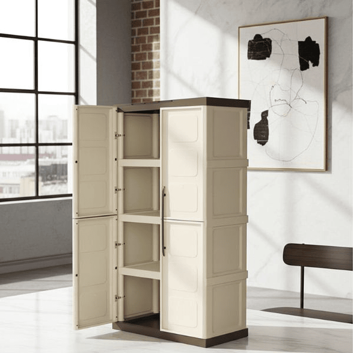 Armario TOOD Resina 70x39x165 cm 3 Estantes 2