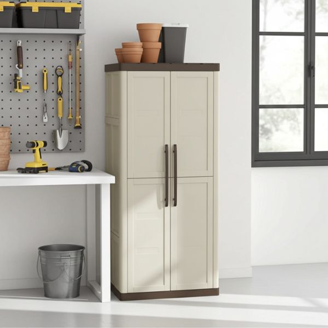 Armario TOOD Resina 70x39x165 cm 3 Estantes 4