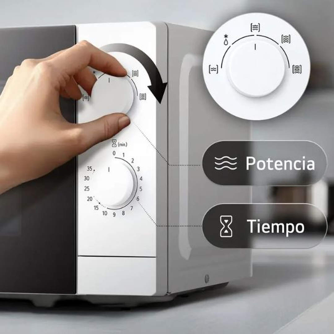 Microondas LG 20L con Grill 700W Negro 5