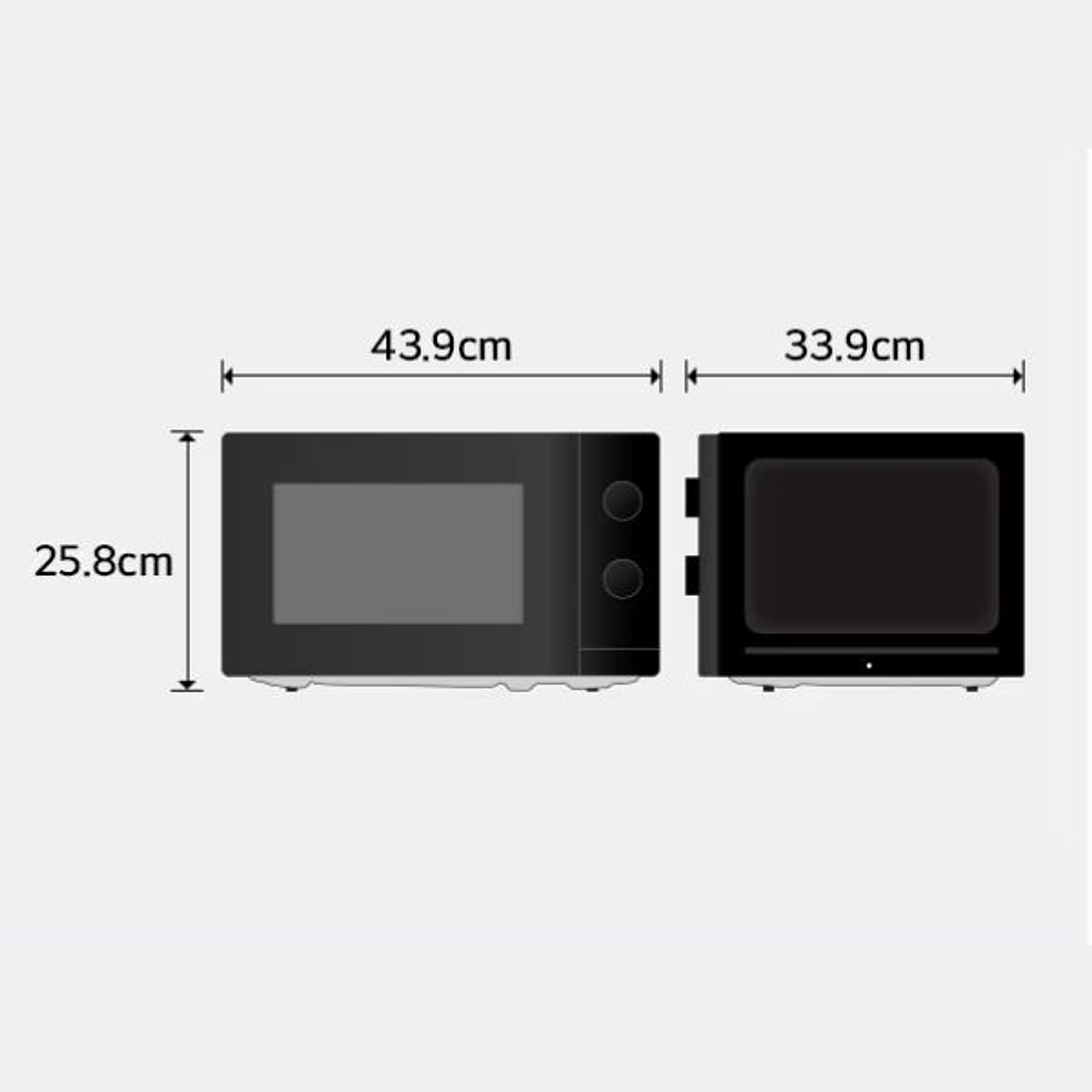 Microondas LG 20L con Grill 700W Negro 6