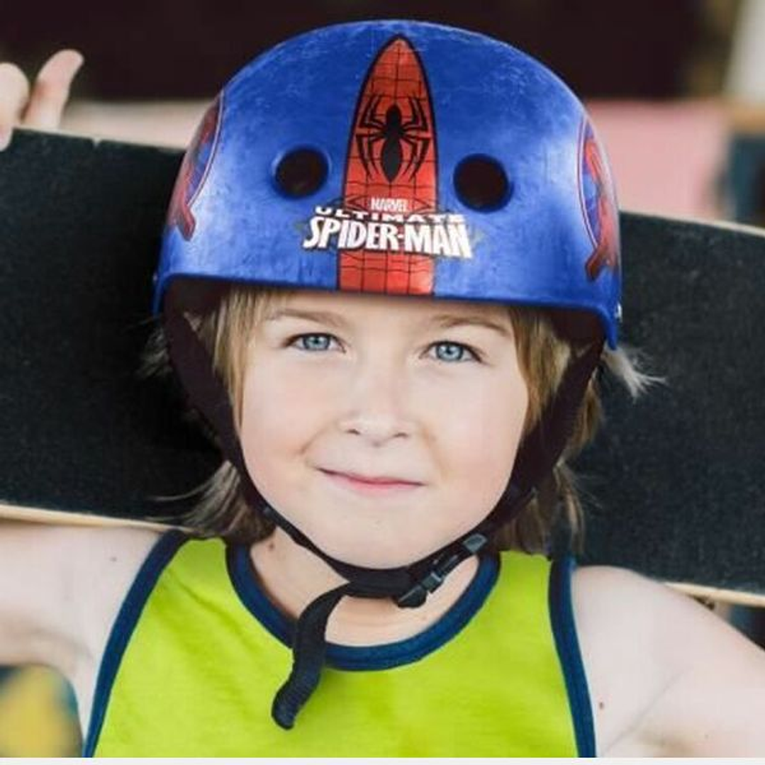 Casco Infantil Spiderman Stamp SM250102 Azul 6