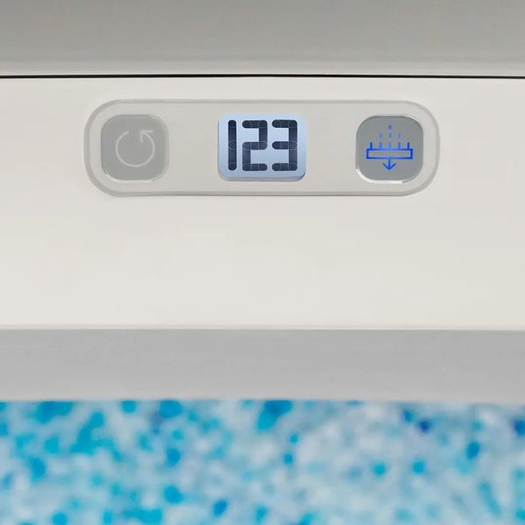 Arenero para Gatos PetSafe Auto ScoopFree 1.5 – Sistema Autolimpiante con Control de Olores, Bandeja Desechable y Diseño Compacto en Blanco y Gris 5