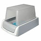 Arenero para Gatos PetSafe Auto ScoopFree 1.5 – Sistema Autolimpiante con Control de Olores, Bandeja Desechable y Diseño Compacto en Blanco y Gris - Miniatura 1