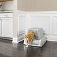 Arenero para Gatos PetSafe Auto ScoopFree 1.5 – Sistema Autolimpiante con Control de Olores, Bandeja Desechable y Diseño Compacto en Blanco y Gris - Miniatura 2