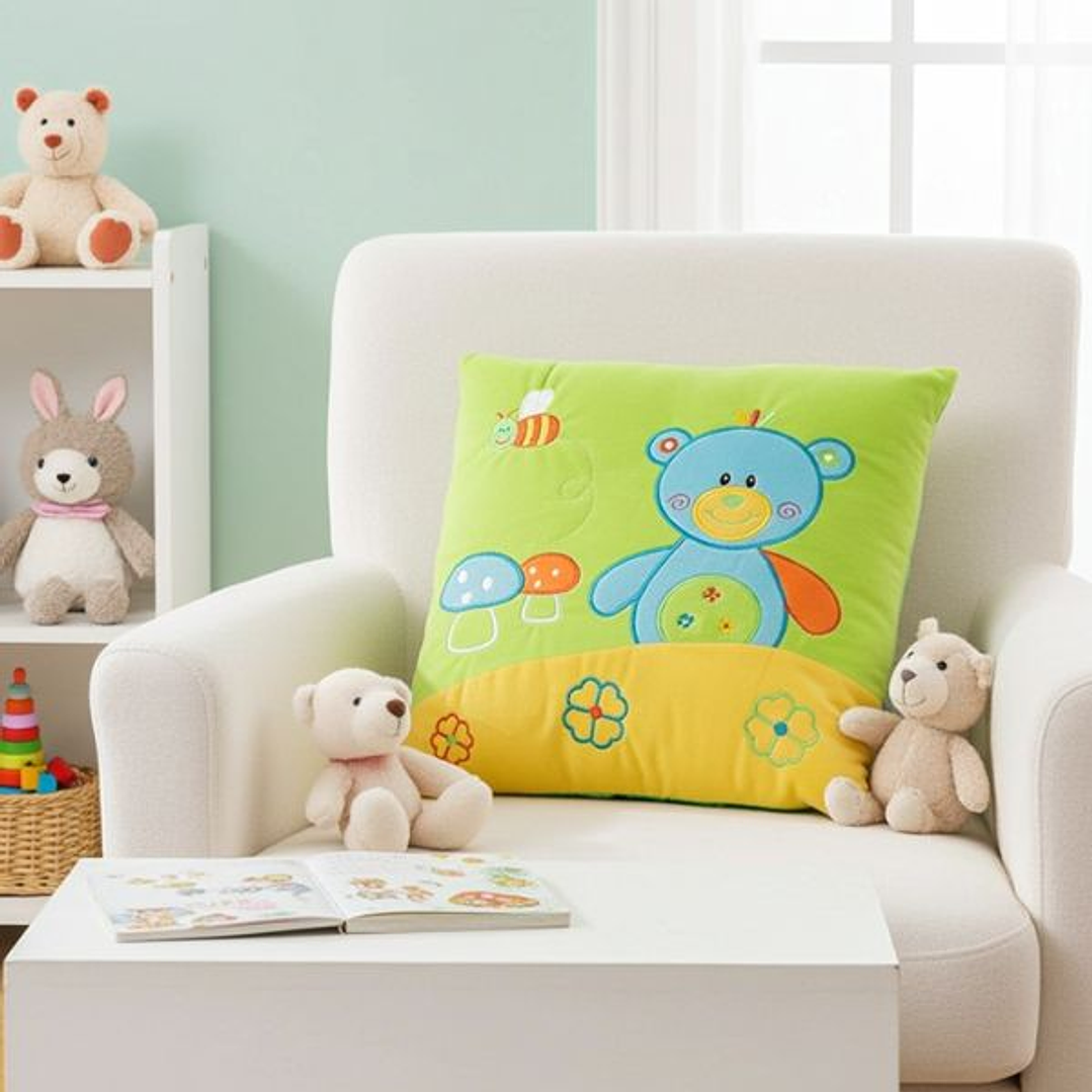 Cojín Infantil Oso Multicolor 30x30 cm 2