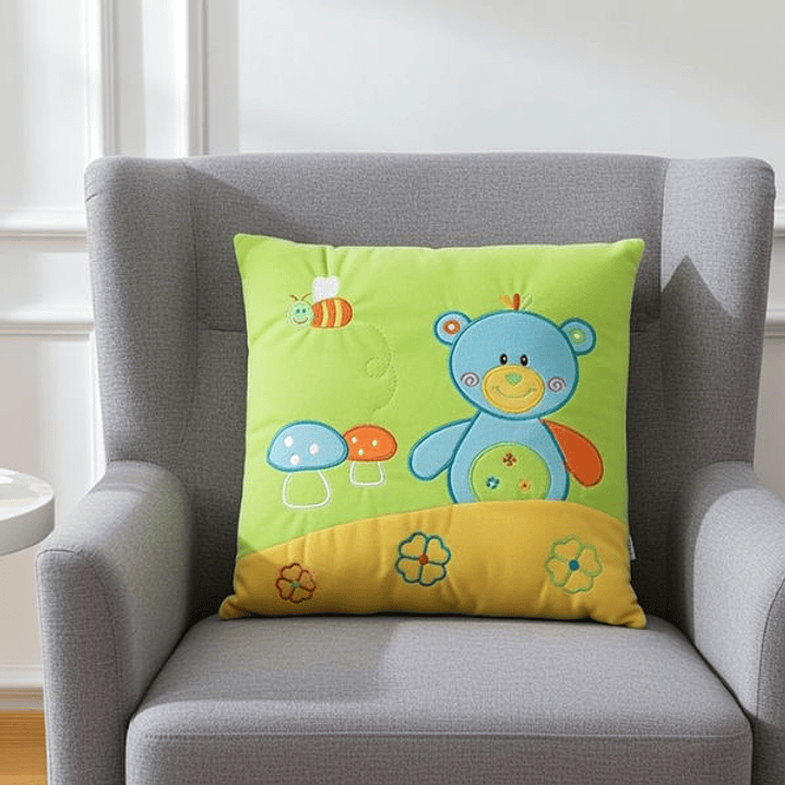 Cojín Infantil Oso Multicolor 30x30 cm 5