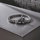 Pulsera Dragón Gótica Plata Acero Inoxidable 23 cm - Miniatura 3