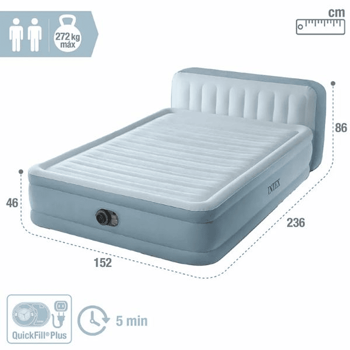 Cama Hinchable Intex Dura‑Beam Deluxe 152x236 5