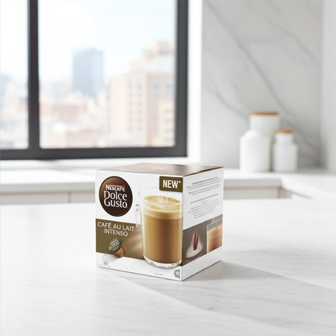 Cápsulas de Café Nescafé Dolce Gusto Café Au Lait Intenso 48116 | Pack 16 Uds 3