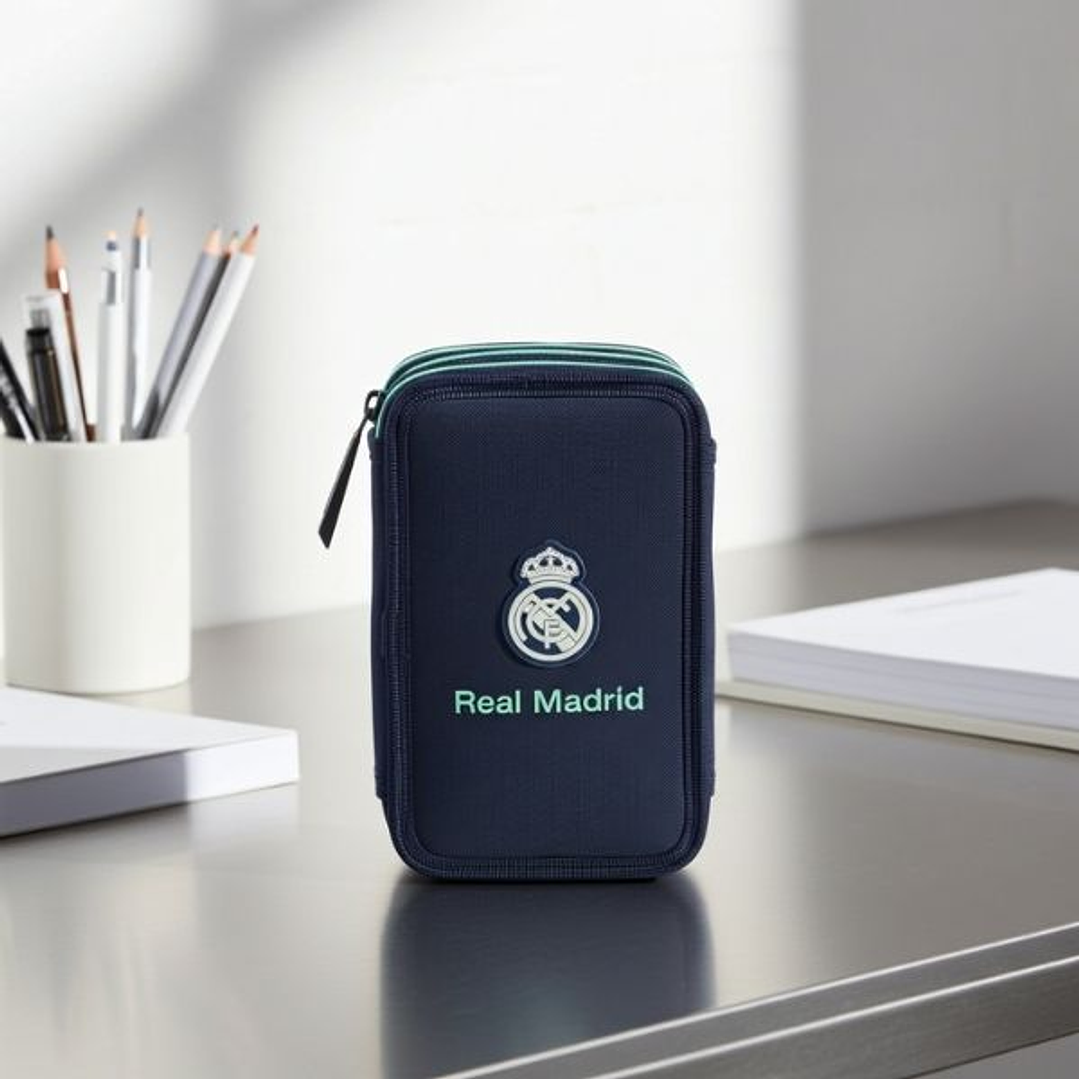 Estuche Real Madrid 37 Piezas Portatodo Escolar 2