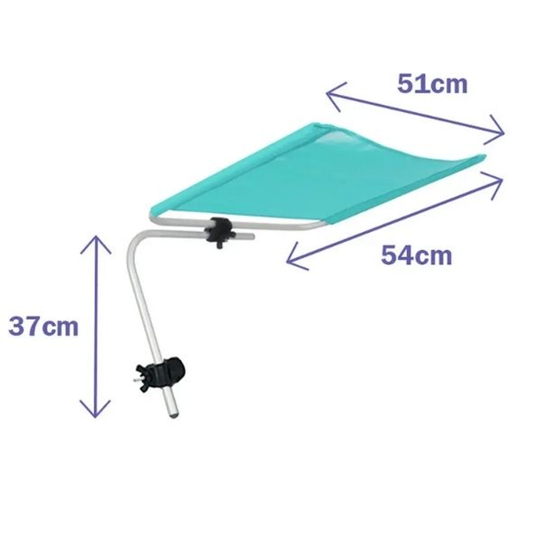 Parasol Inclinable Marbueno de Aluminio para Playa, Piscina y Jardín – 51x54x37 cm 3