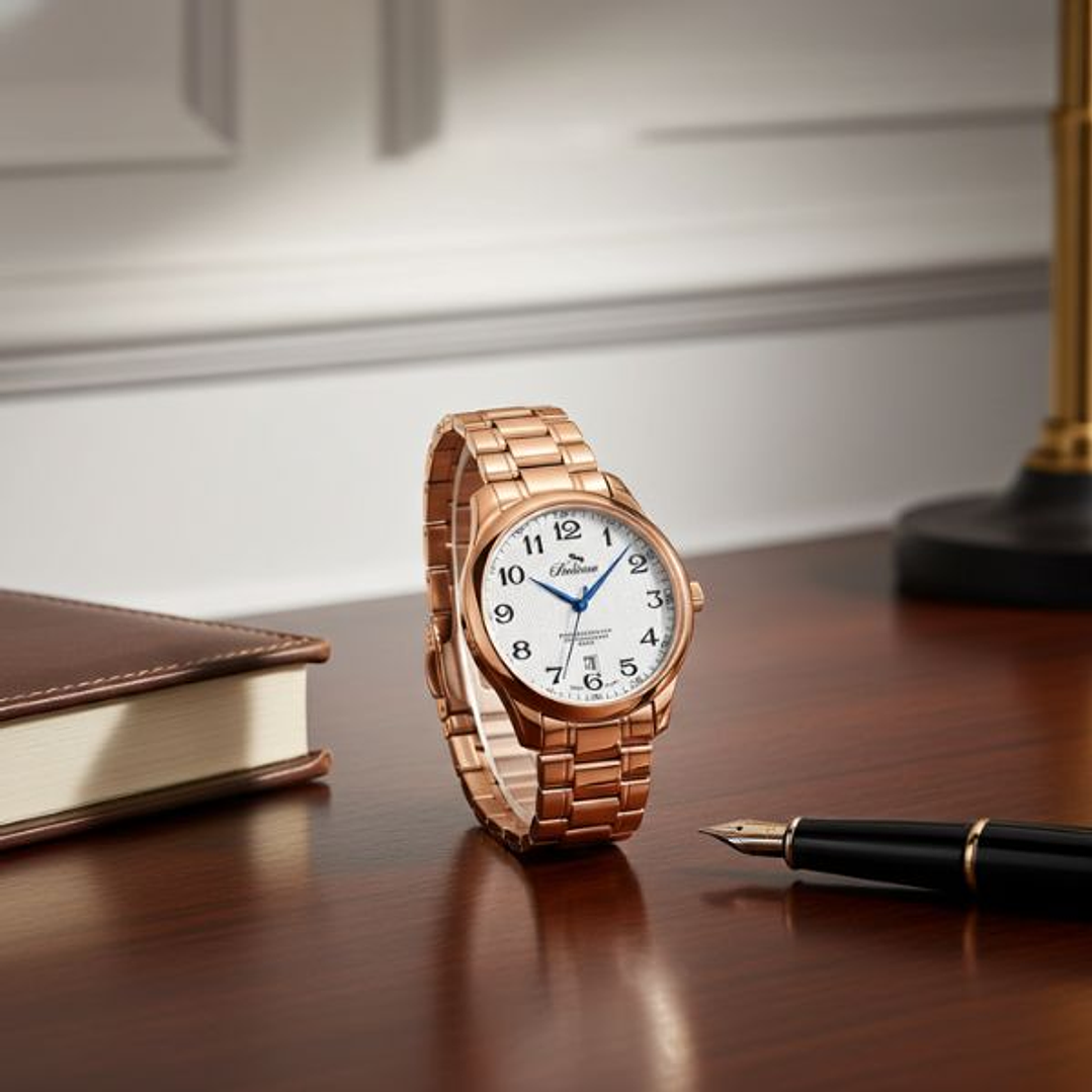 Bellevue F5 Reloj Mujer Suizo Rosa 35 mm 3