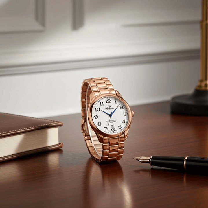 Bellevue F5 Reloj Mujer Suizo Rosa 35 mm 3