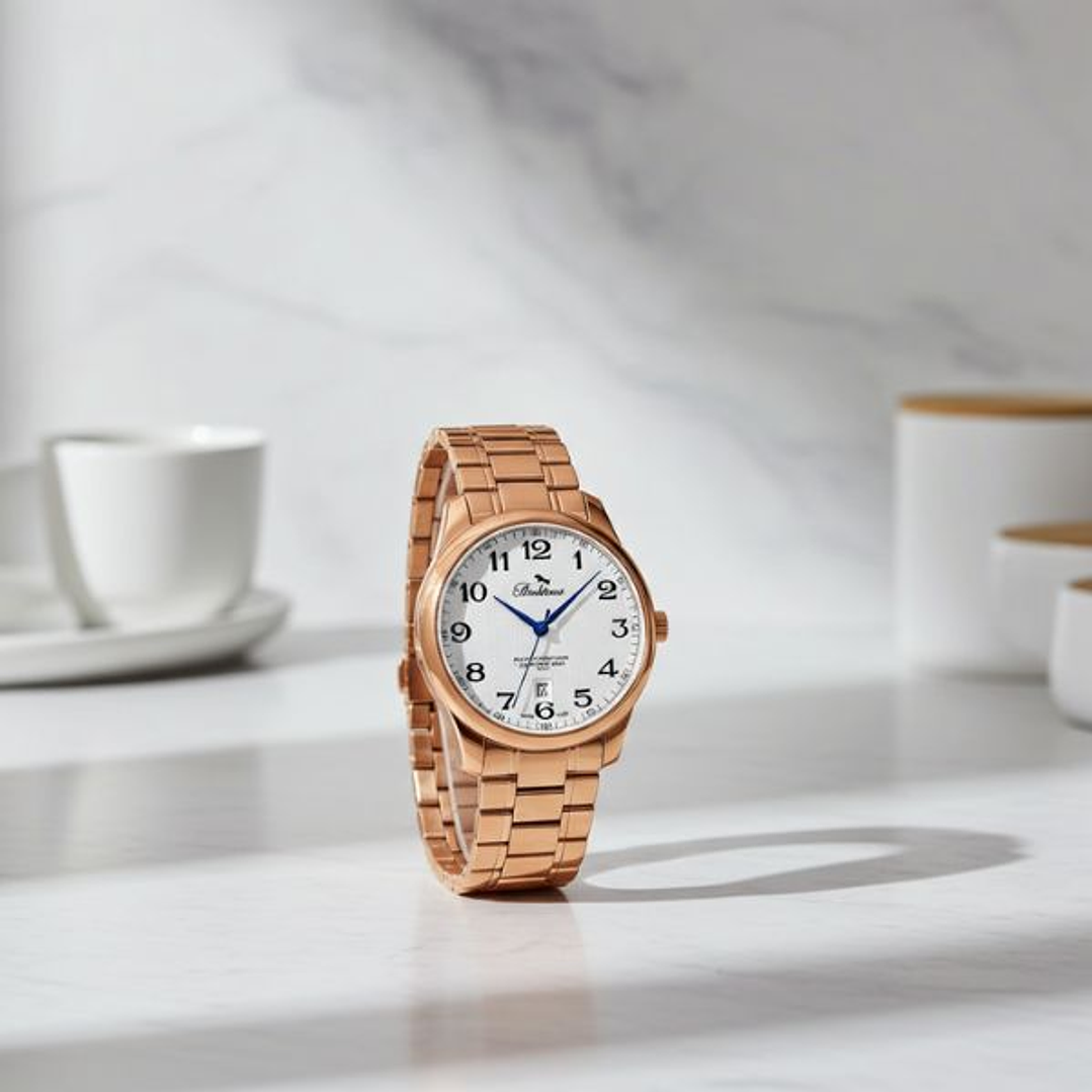 Bellevue F5 Reloj Mujer Suizo Rosa 35 mm 4