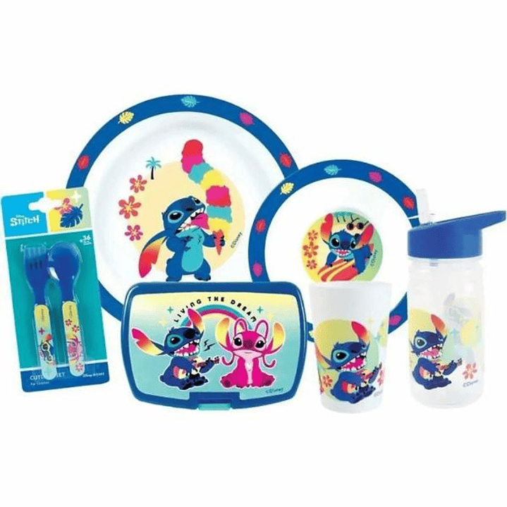Vajilla Fun House Infantil 6 Piezas Stitch & Angel 1
