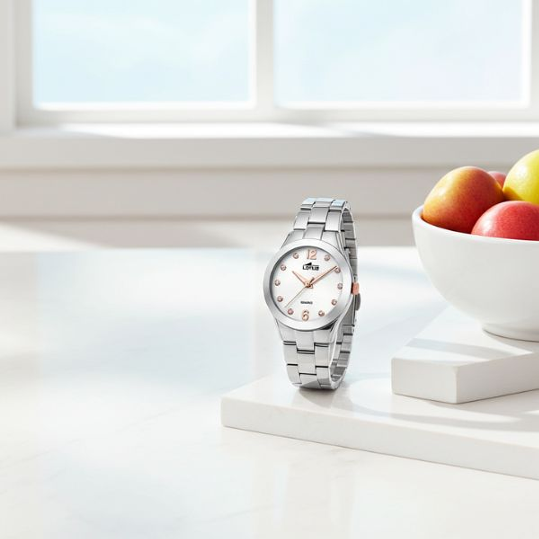 Lotus 18884/1 Reloj Mujer Acero Plateado 5