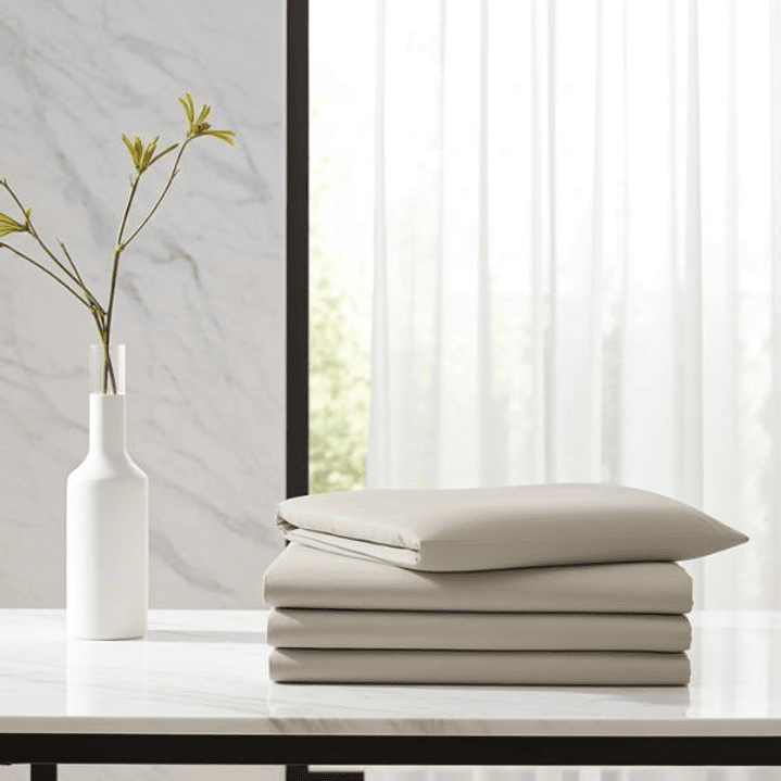Hosteline Iris Premium Juego de Sábanas 180 Gris Perla 4