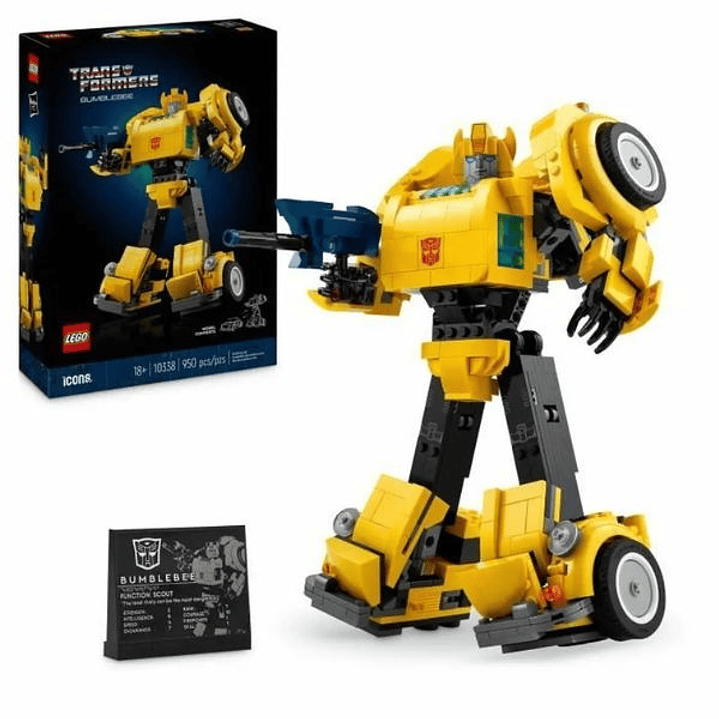 Transformers Bumblebee Lego Icons 10338 Construcción 18+ 1