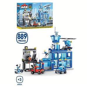 Zuru Set Construcción Comisaría Policía 889 Piezas