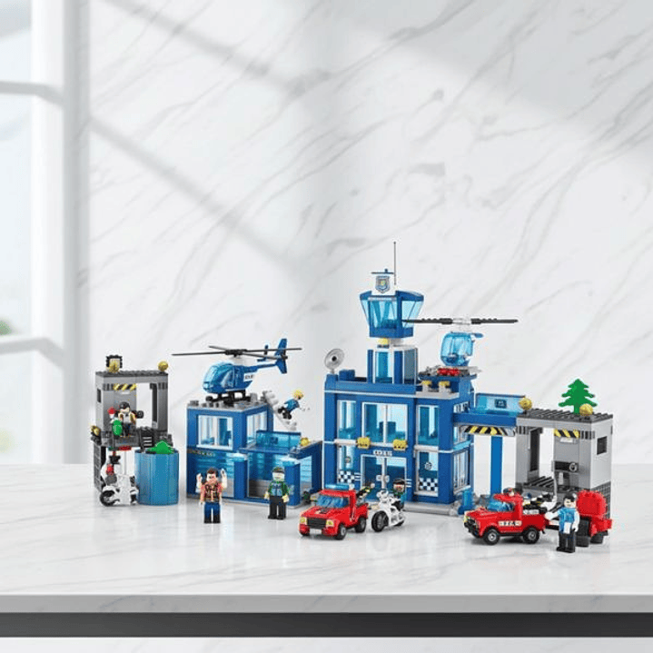 Zuru Set Construcción Comisaría Policía 889 Piezas 4