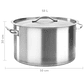 Olla de Acero Inoxidable Gran Capacidad para Cocina Profesional - Miniatura 4