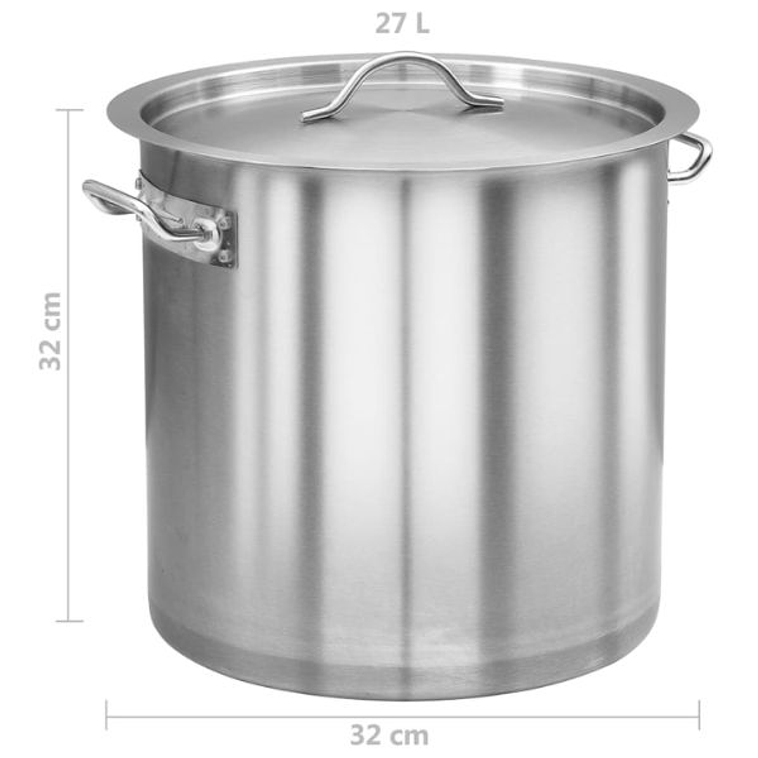 Olla de Acero Inoxidable Gran Capacidad para Cocina Profesional 7