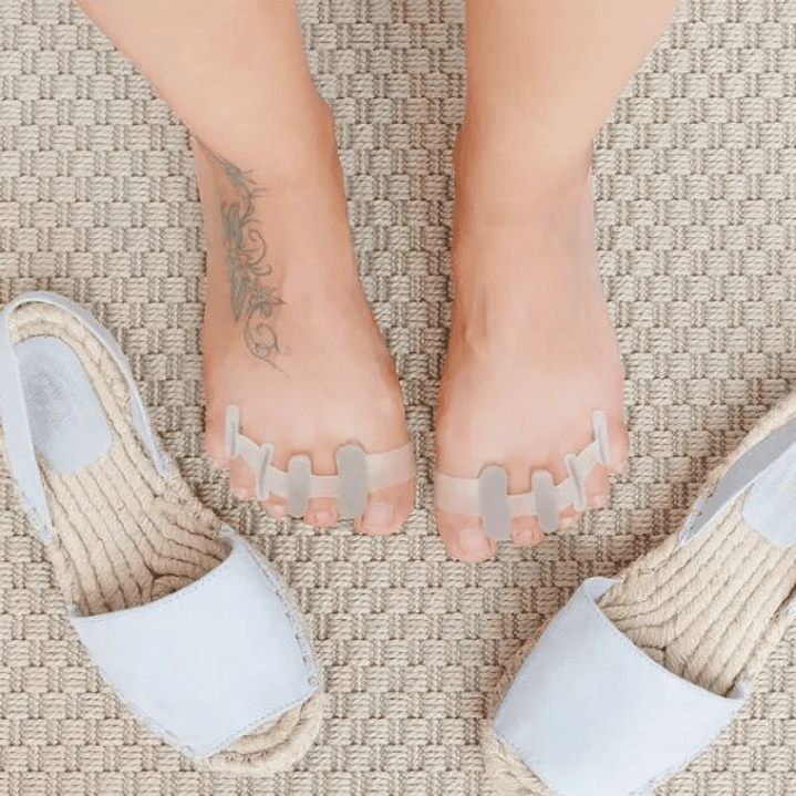 Separadores de Dedos Relajantes de Gel InnovaGoods 2 Unidades | Correctores Ergonómicos para Pies 4
