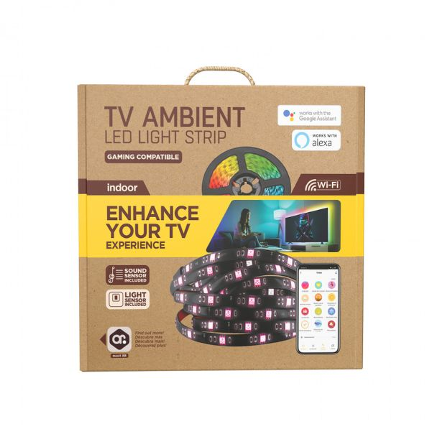 Muvit iO Tira LED RGB 3m WiFi TV 3