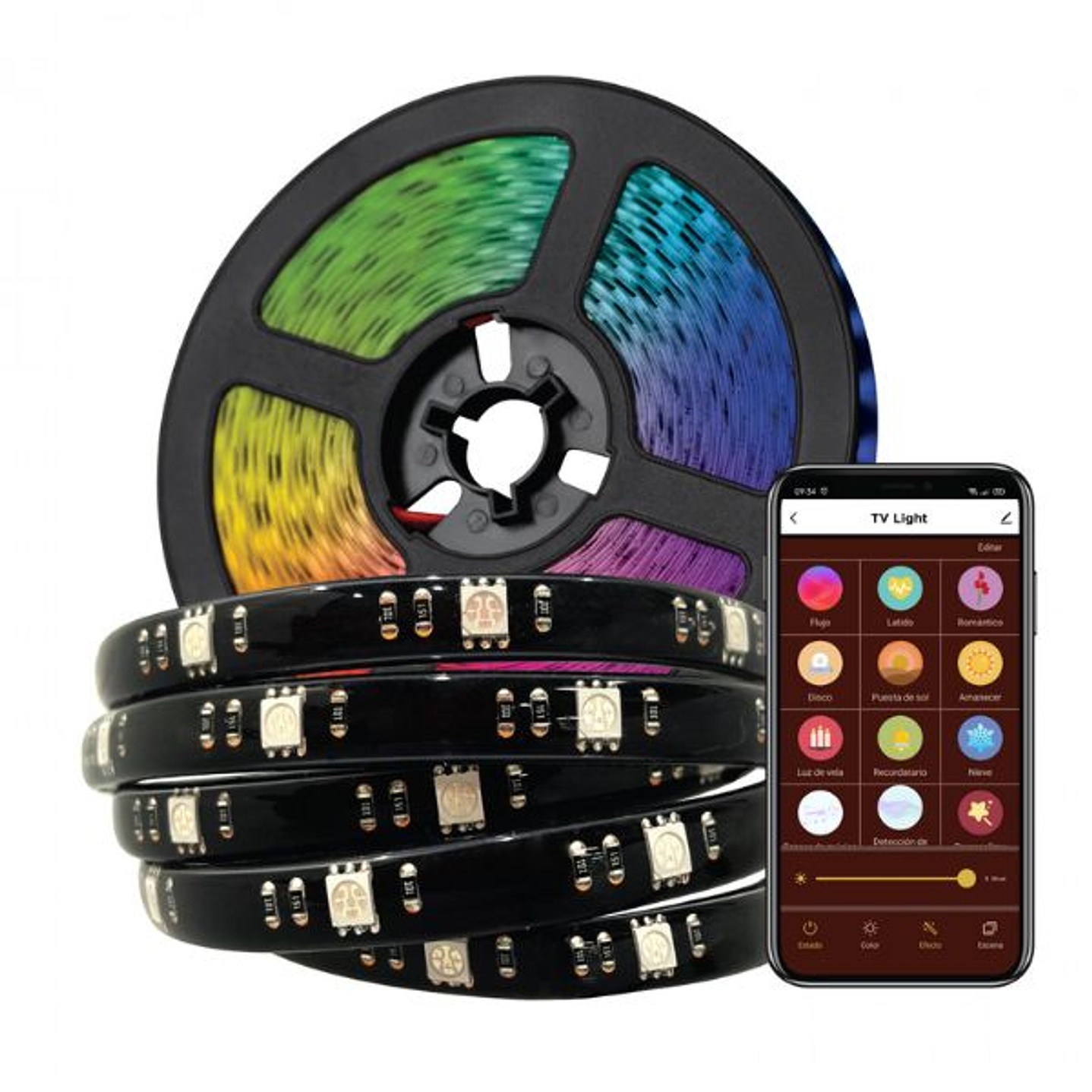 Muvit iO Tira LED RGB 3m WiFi TV 1