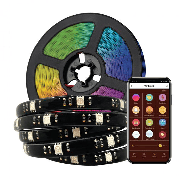 Muvit iO Tira LED RGB 3m WiFi TV 1