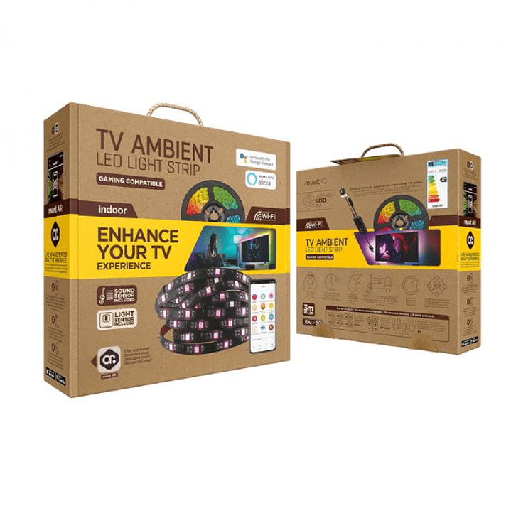 Muvit iO Tira LED RGB 3m WiFi TV 9