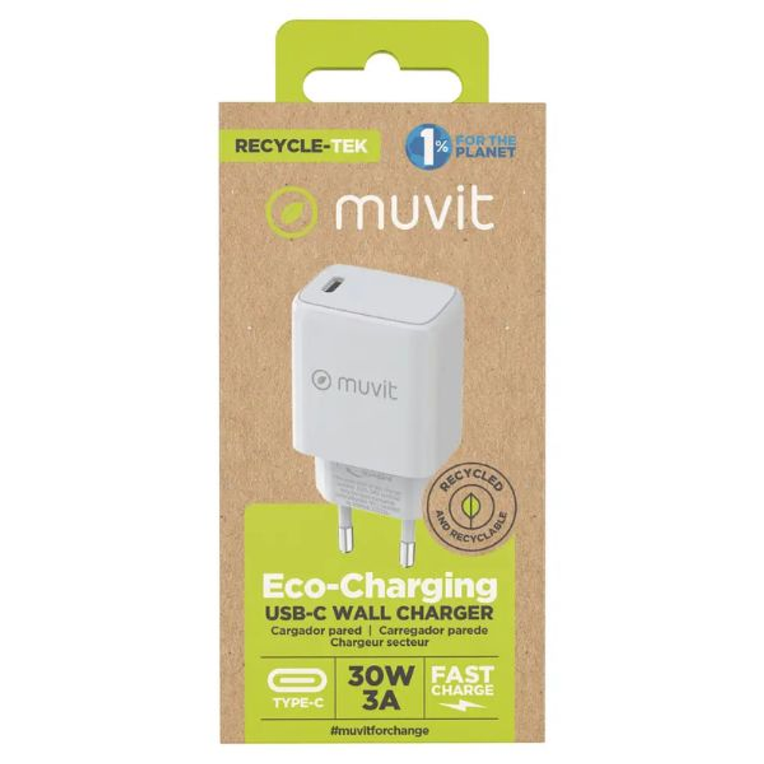 Muvit Cargador de Pared USB-C PD 30W 3