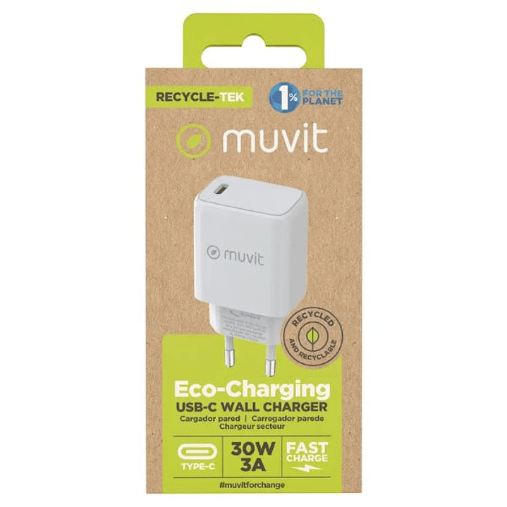 Muvit Cargador de Pared USB-C PD 30W 4