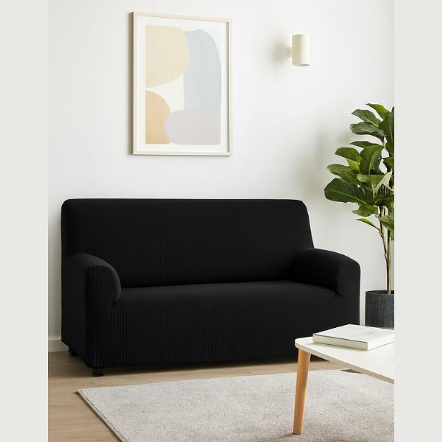 Hosteline OLIMPO Funda Negra Sofá 2 Plazas 2
