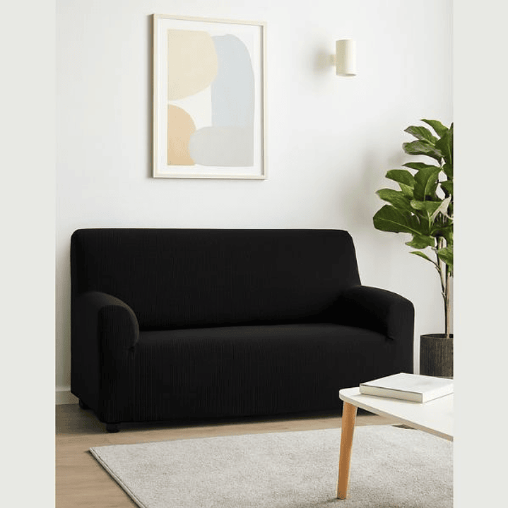 Hosteline OLIMPO Funda Negra Sofá 2 Plazas 2