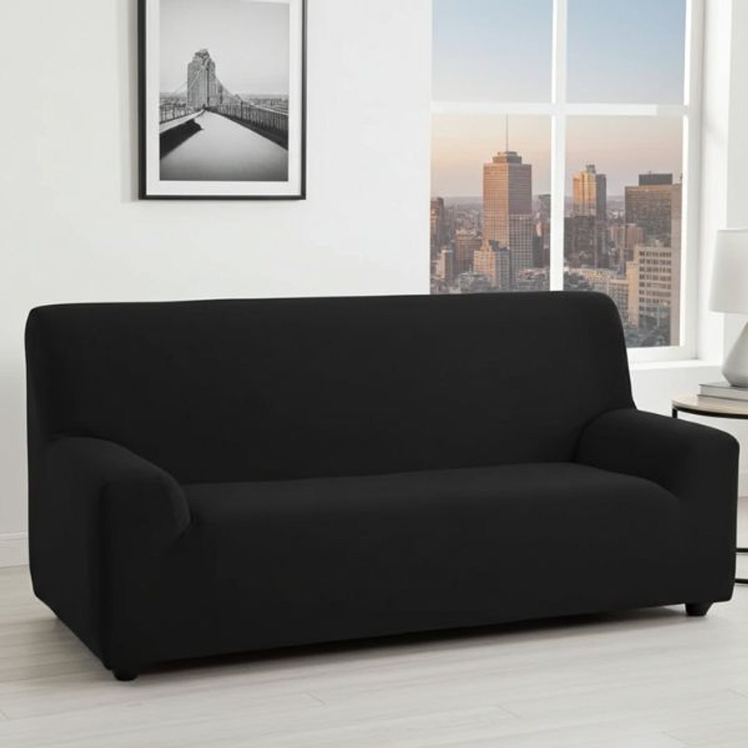 Hosteline OLIMPO Funda Negra Sofá 2 Plazas 3