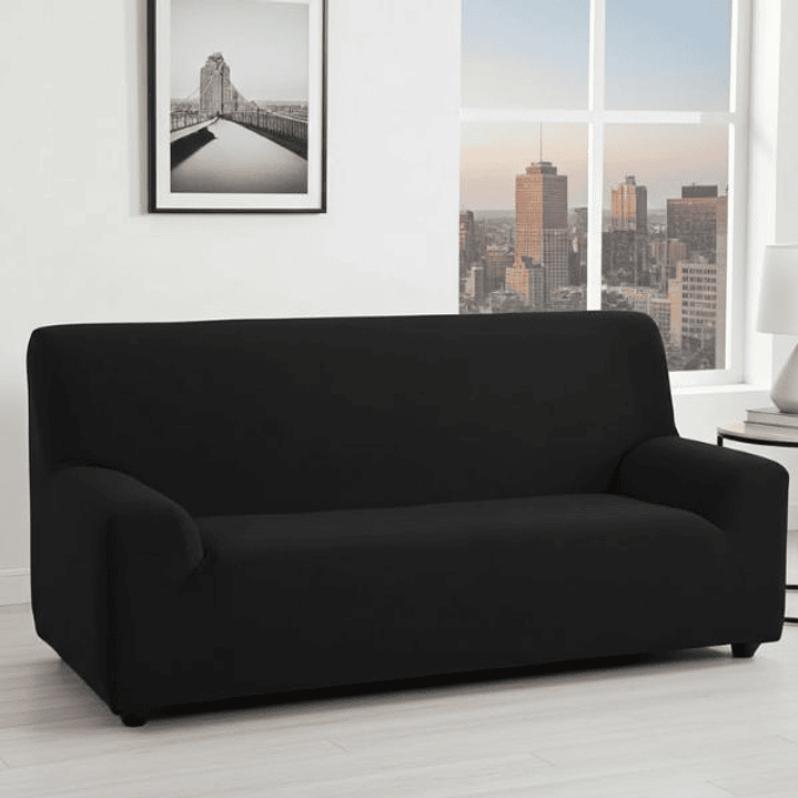 Hosteline OLIMPO Funda Negra Sofá 2 Plazas 3