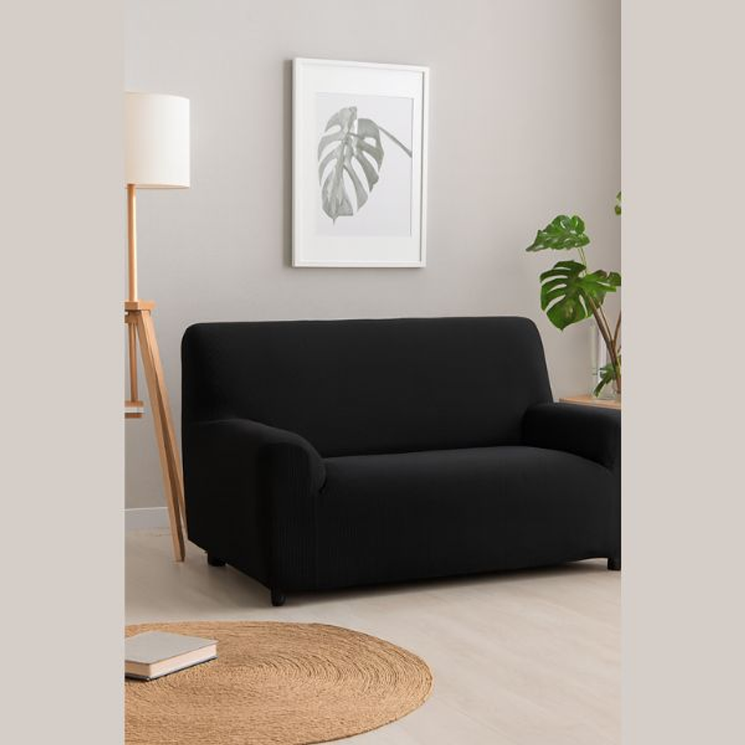 Hosteline OLIMPO Funda Negra Sofá 2 Plazas 4