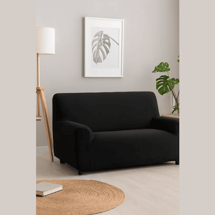 Hosteline OLIMPO Funda Negra Sofá 2 Plazas 4
