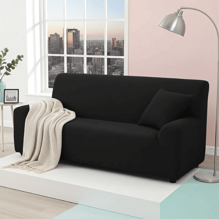 Hosteline OLIMPO Funda Negra Sofá 2 Plazas 5