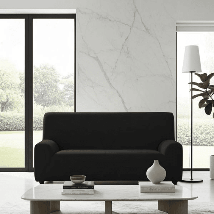 Hosteline OLIMPO Funda Negra Sofá 2 Plazas 7