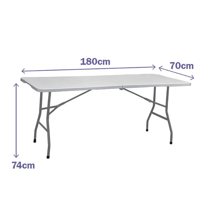 Marbueno Mesa Plegable Gris 70x180 2