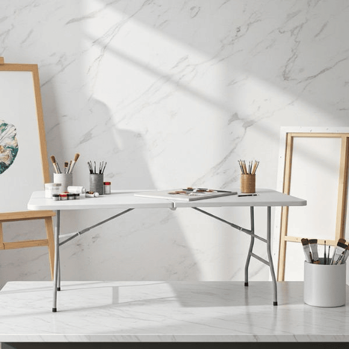 Marbueno Mesa Plegable Gris 70x180 3