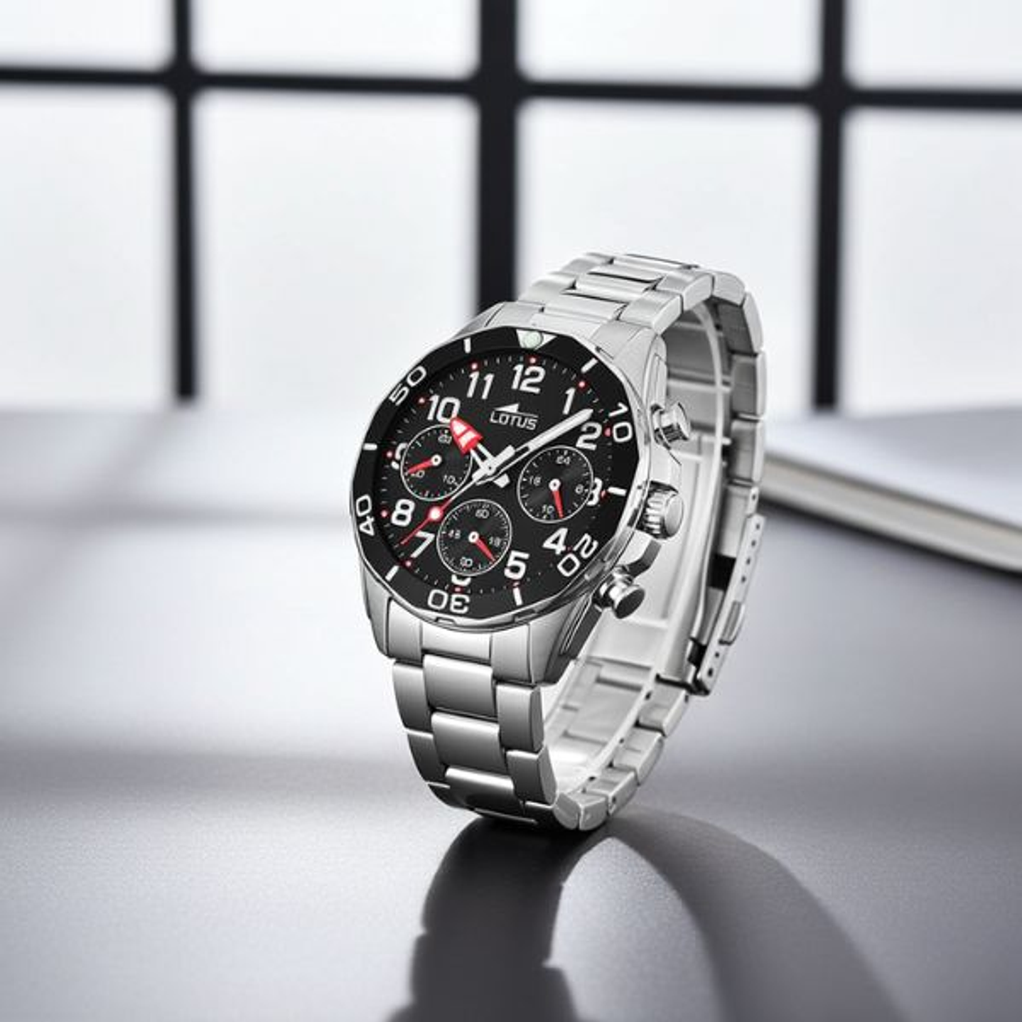 Lotus 18858/2 Reloj Hombre Acero Negro 5