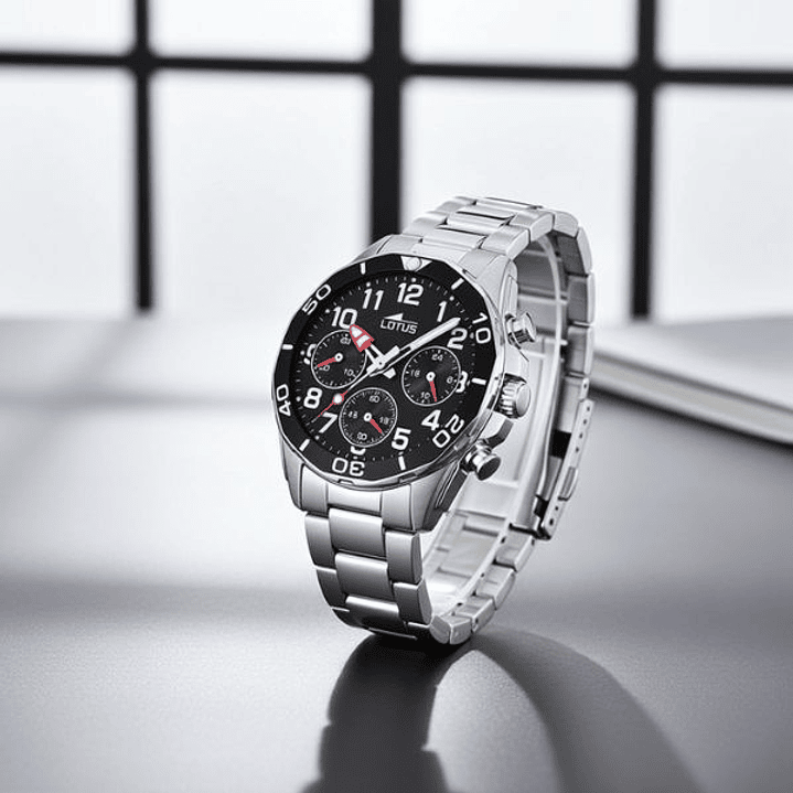 Lotus 18858/2 Reloj Hombre Acero Negro 5