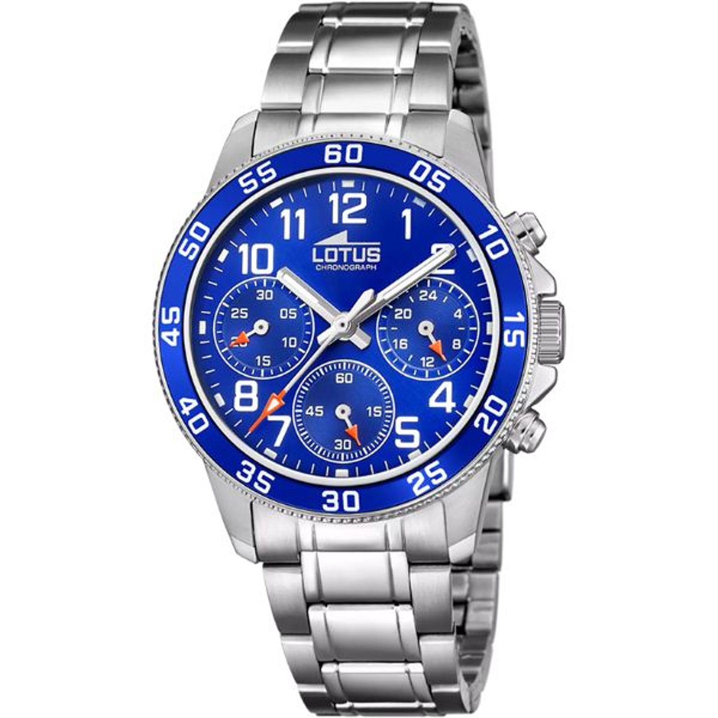 Lotus 18580/6 Reloj Hombre Plateado Azul 1