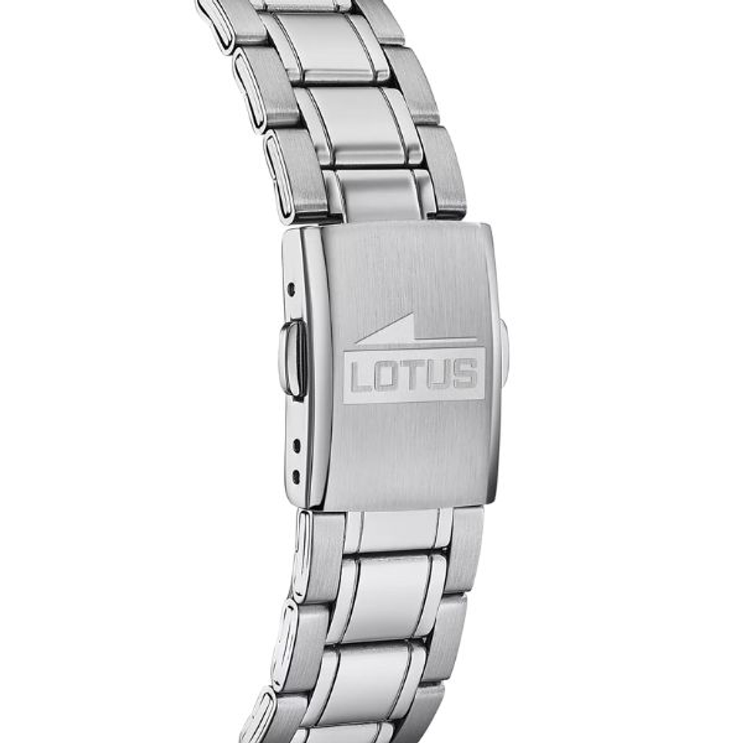 Lotus 18580/6 Reloj Hombre Plateado Azul 2