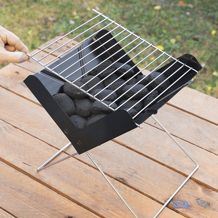 Mini Barbacoa Plegable Portátil Foldecue InnovaGoods – Compacta, Resistente y Perfecta para Barbacoas de Carbón en Cualquier Lugar 6