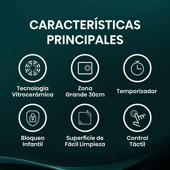 Hisense E6332BSCE Placa Inducción 59 cm 6